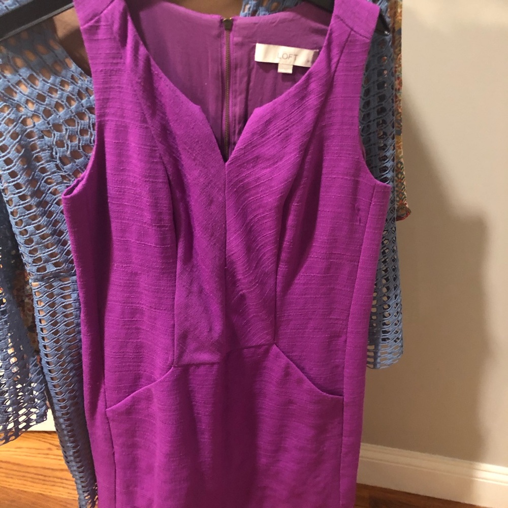 Anne Taylor loft purple dress